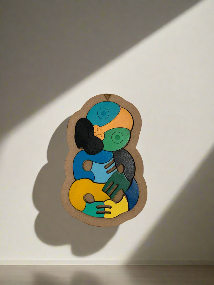 Tiki 12pc BLOCK COLOUR puzzle 🧩🧩
