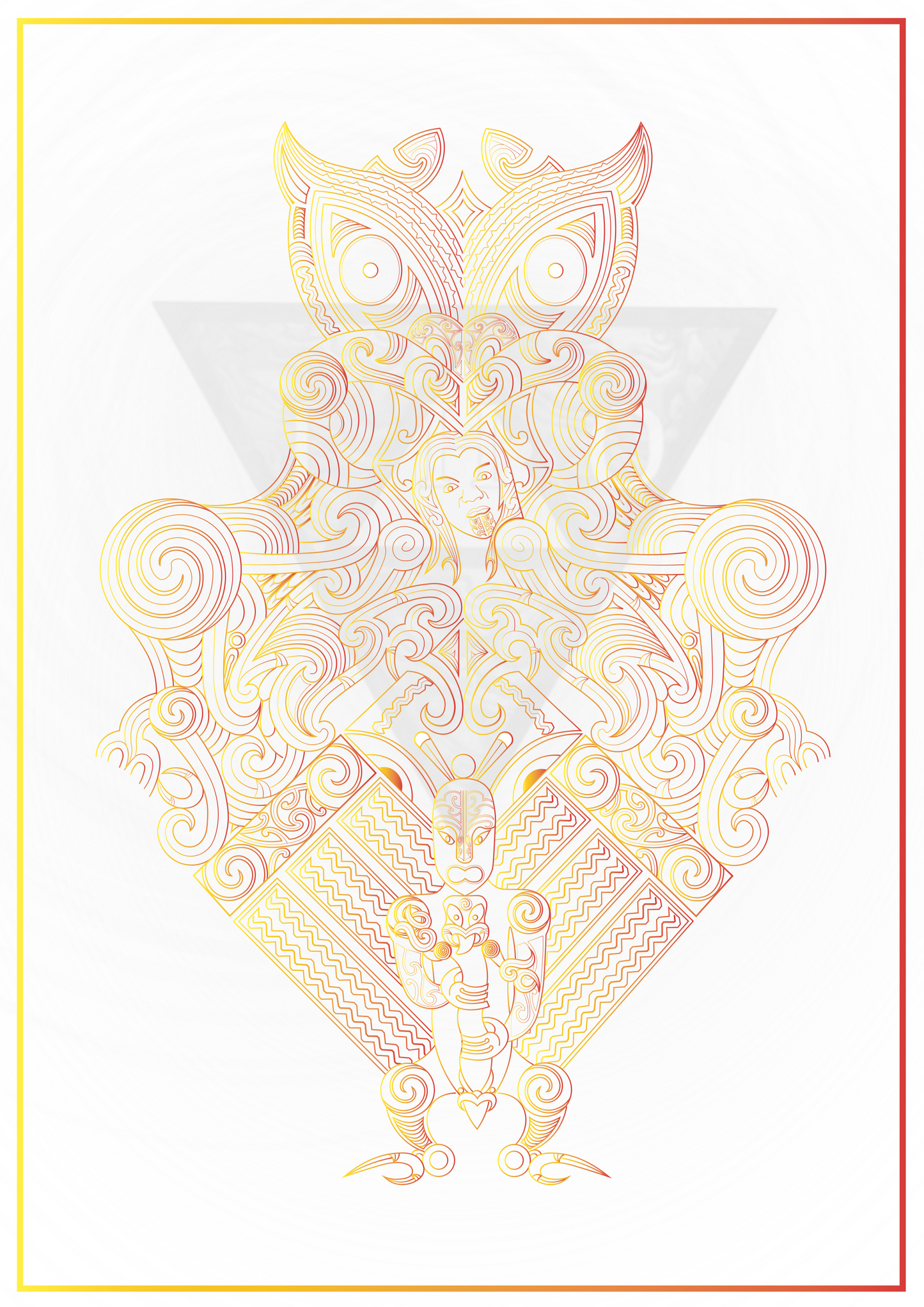 Te Haumaru o Ngā Atua- A Maui Story (RED/ORANGE/YELLOW PRINT)