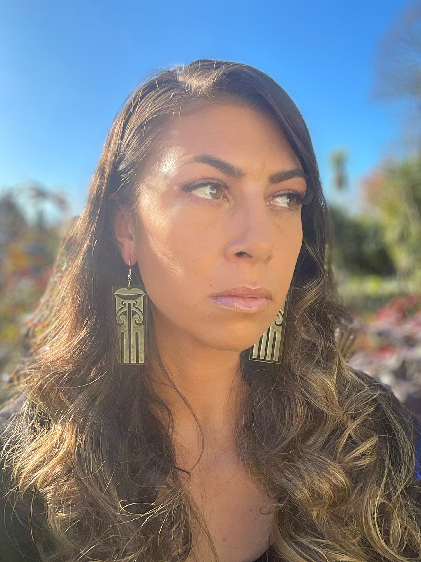 Haungaroa Yellow Rectangle earring