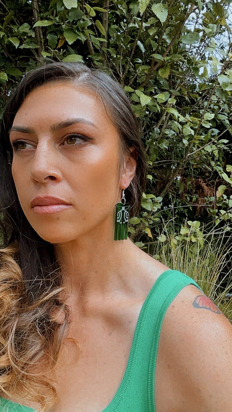 Papatūānuku Green Earring