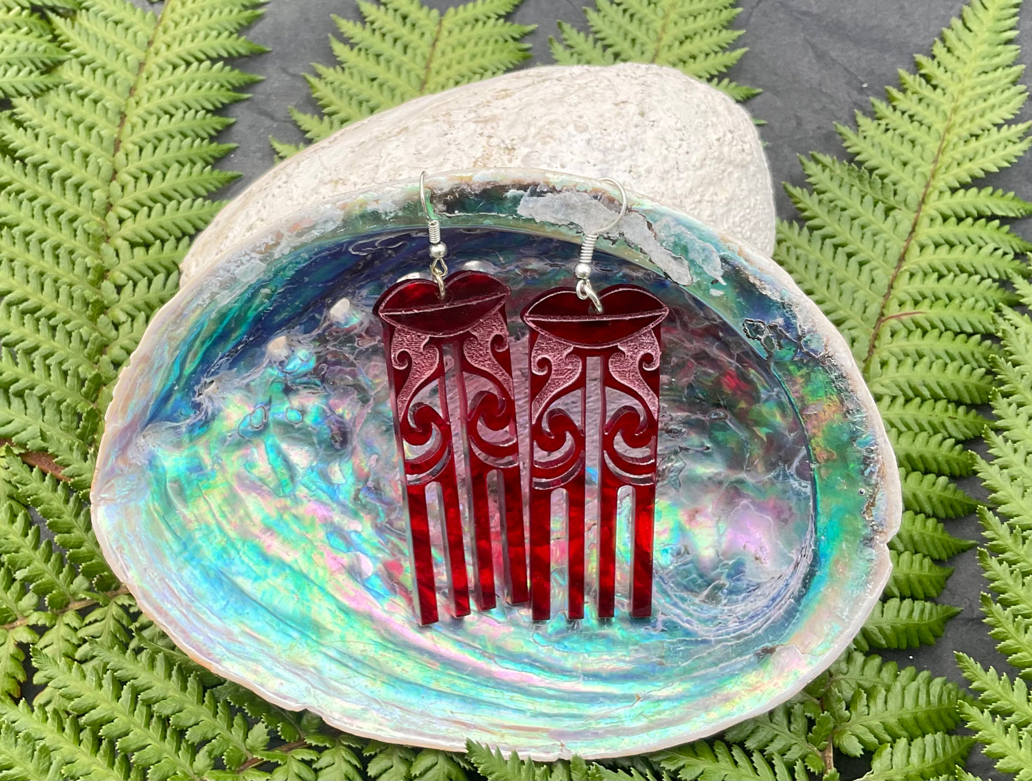 Kuiwai Red earring