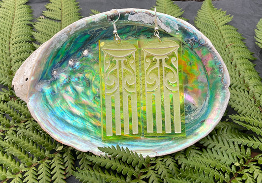 Kuiwai Yellow Rectangle Earring