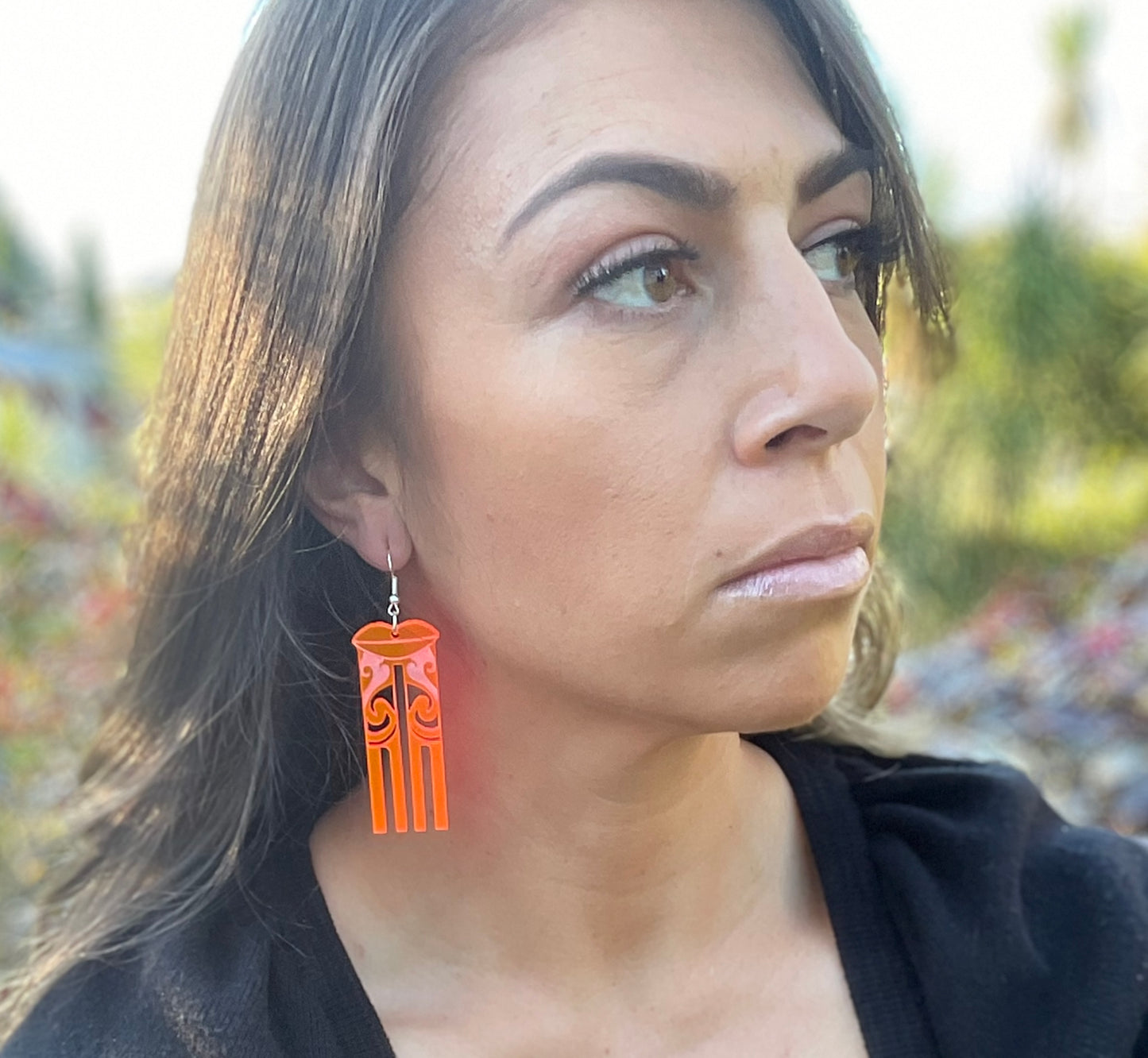 Kuiwai Pink Neon earring