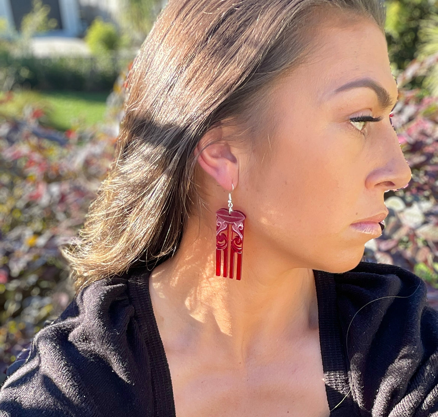 Kuiwai Red earring