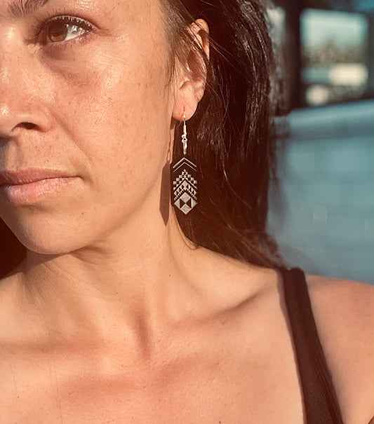 Taniko Black & White Earring