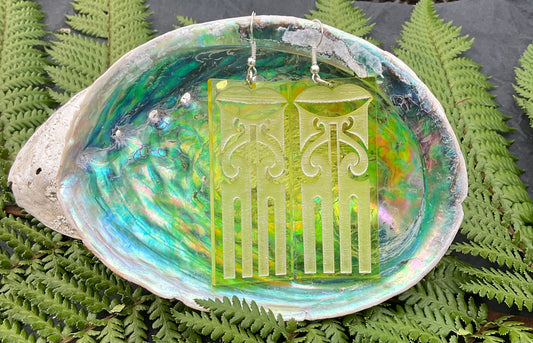 Haungaroa Yellow Rectangle earring