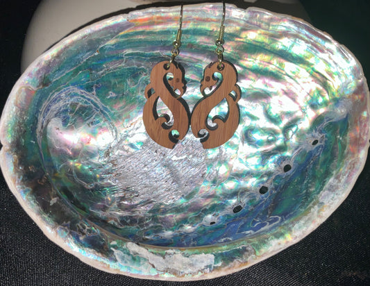 Te Hoata & Te Pupu Bamboo earrings