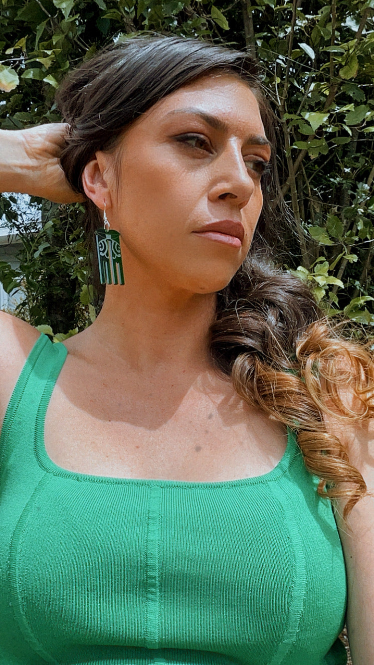 Papatūānuku Green Earring