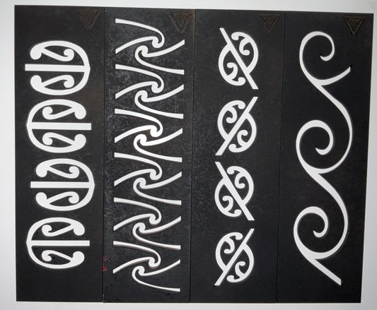 Kōwhaiwhai Stencils Full Pack of 12