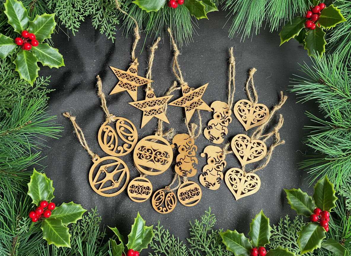 PACK 6- Medium Assorted Combo (wood/silver/gold/red/green/blue)