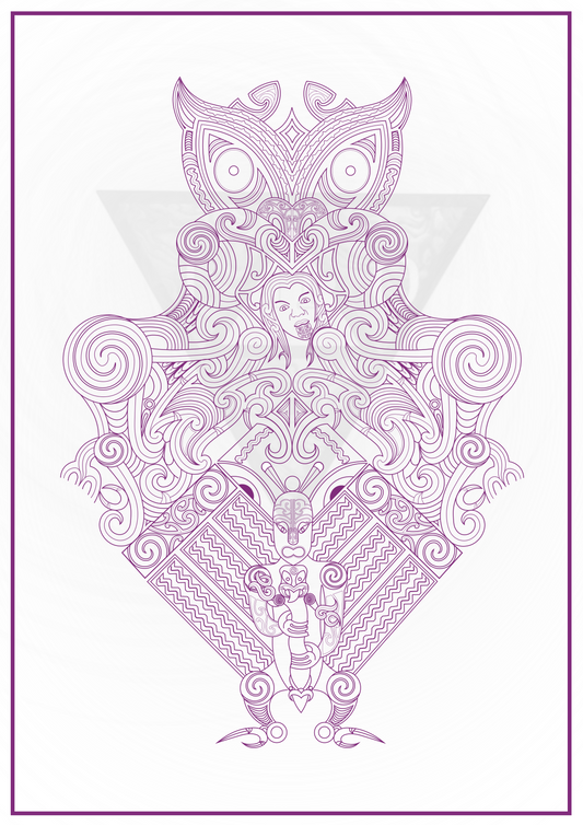 Te Haumaru o Ngā Atua- A Maui Story (PURPLE PRINT)