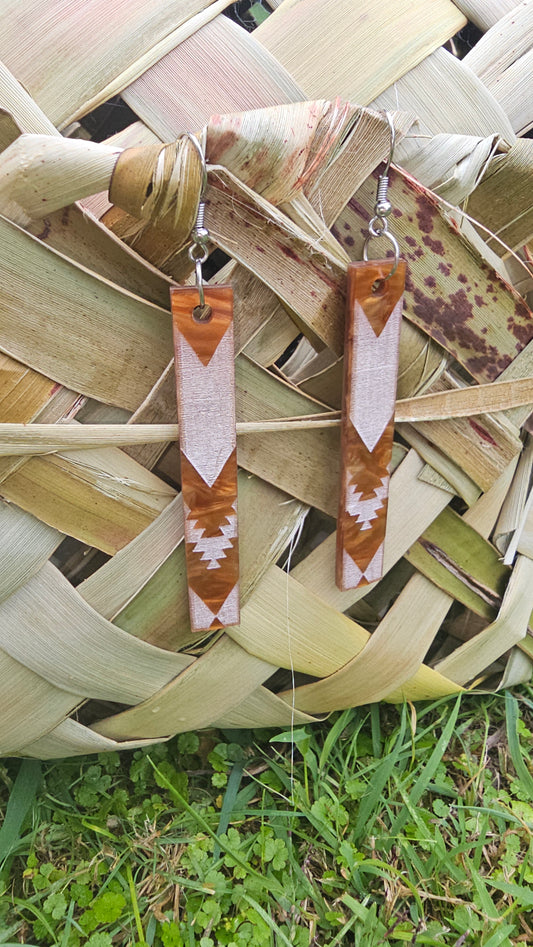 Hineteiwaiwa Light Brown Marble Long Rectangle