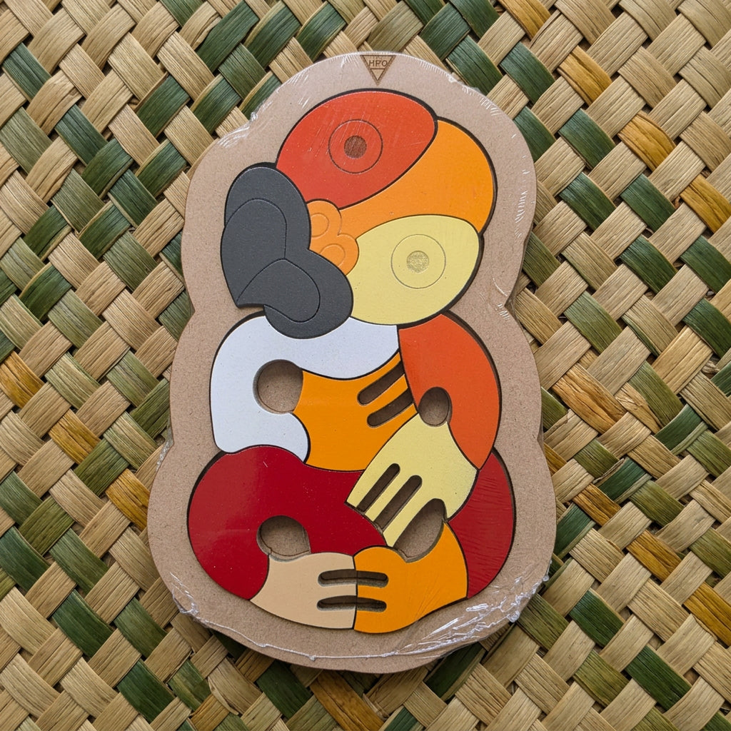 12pc SMALL BLOCK COLOUR TIKI PUZZLES- In stock ready to send