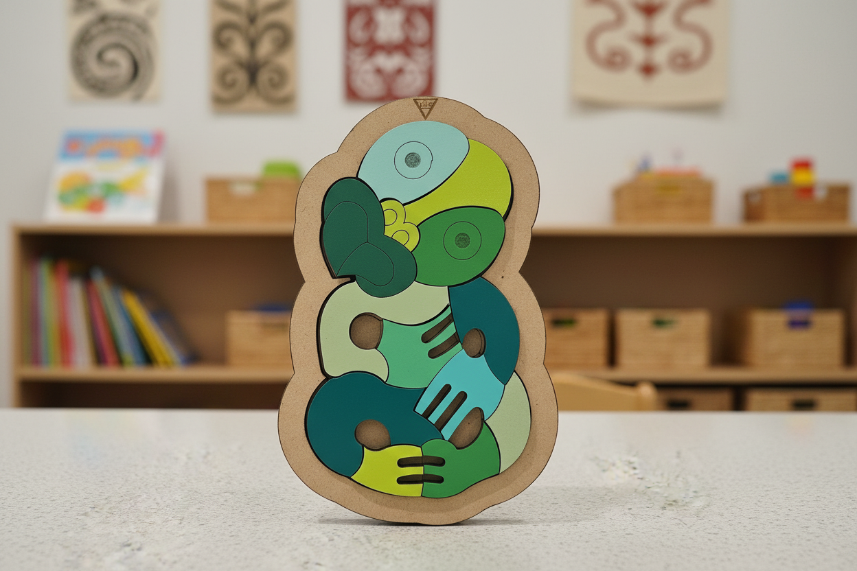 12pc BLOCK COLOUR TIKI PUZZLES- more colours being restocked soon :)
