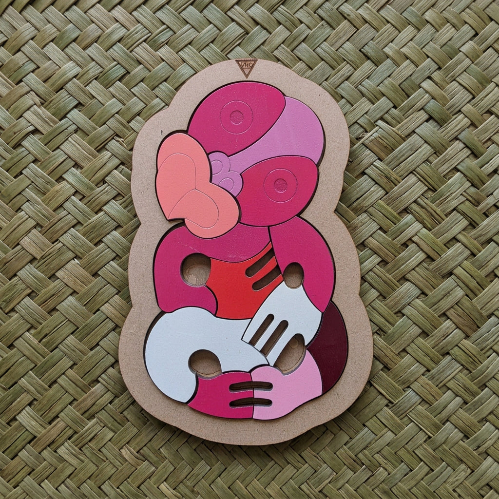 12pc SMALL BLOCK COLOUR TIKI PUZZLES- In stock ready to send