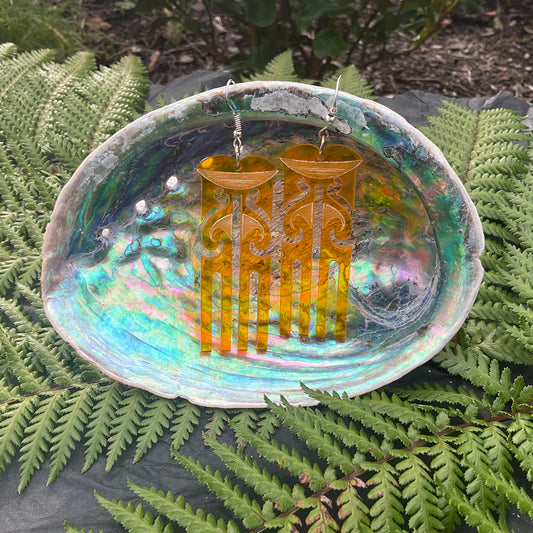 Haungaroa Orange earring