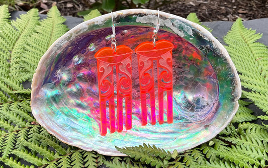 Kuiwai Pink Neon earring