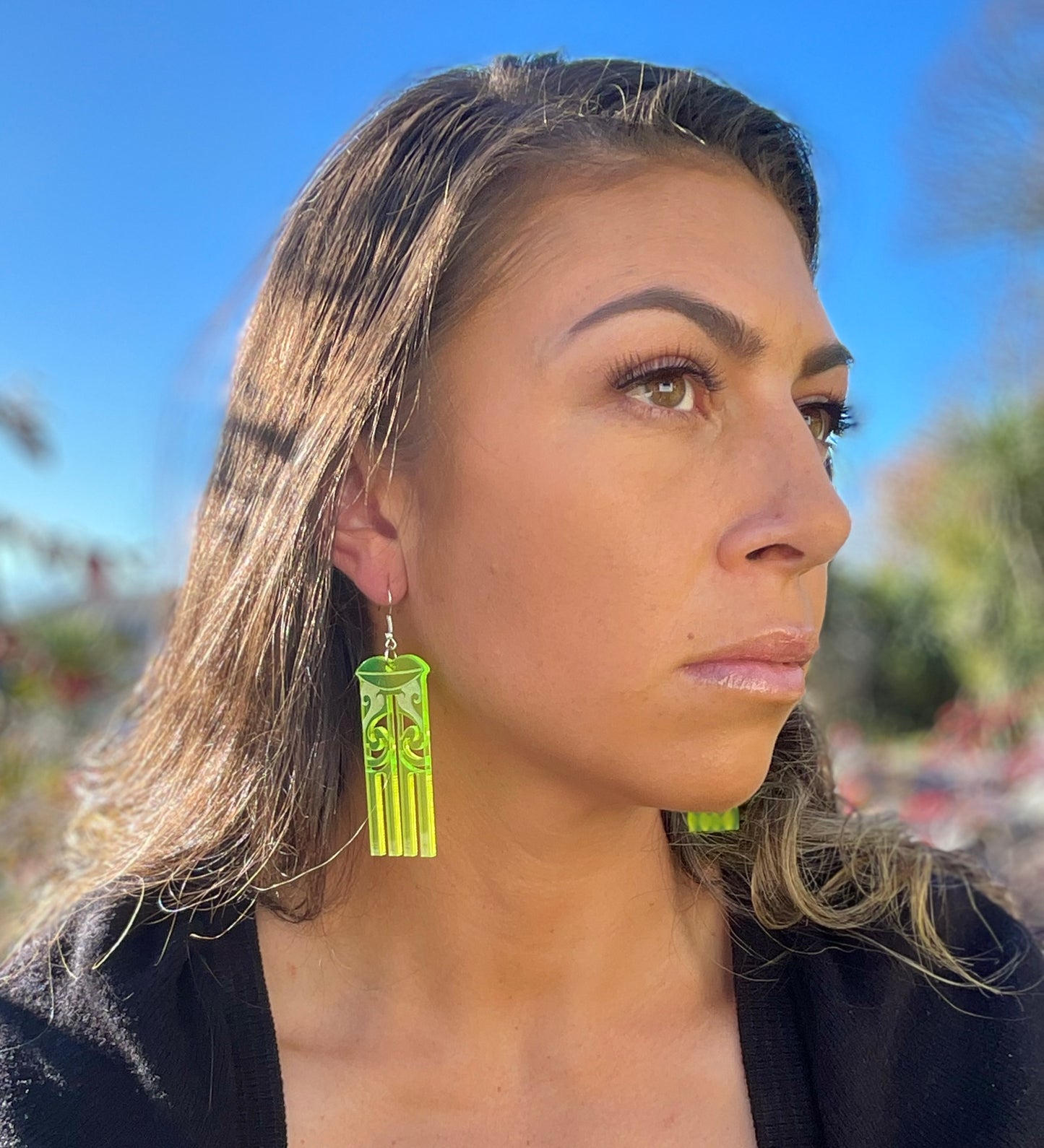 Kuiwai Neon Yellow earring