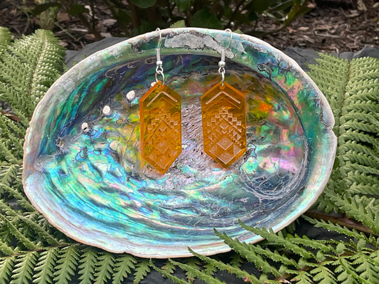 Taniko Orange Earring