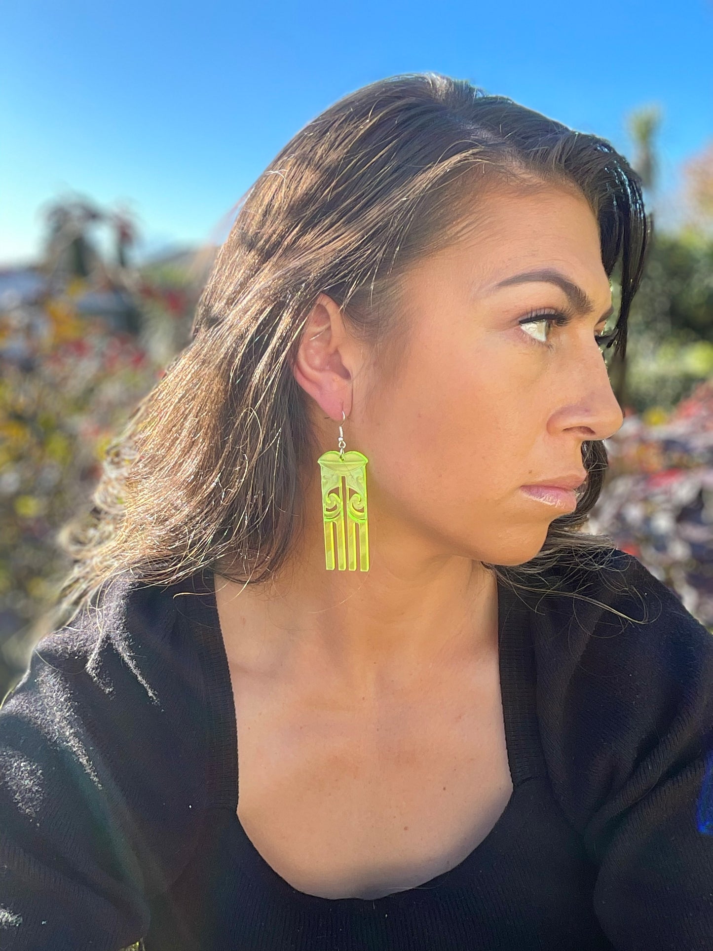 Kuiwai Neon Yellow earring