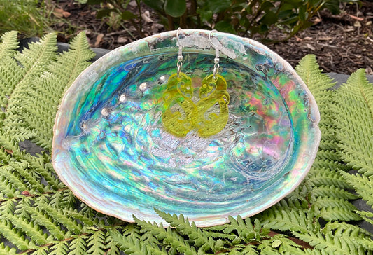 Te Hoata & Te Pupu Yellow earrings